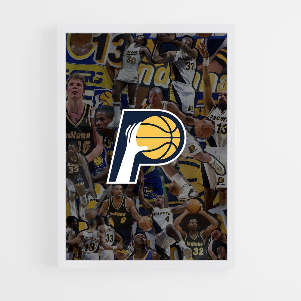 Poster Pacers en Action – affiche Basketball (vue 3)
